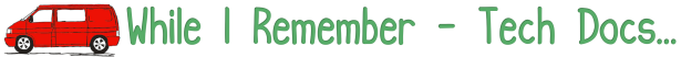 While I Remember – Tech Docs
